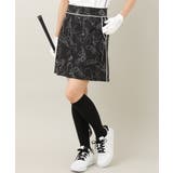 ブラック | レディースゴルフウエア フラワーモチーフプリントタイトスカート | a.v.v【WOMEN】