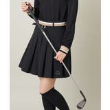ブラック | レディースゴルフウエア プリーツキュロット | a.v.v【WOMEN】