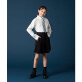 [140-160]【卒服】リボンタイ付きピンタックブラウス | a.v.v【KIDS】 | 詳細画像14 