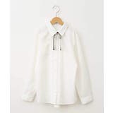 [140-160]【卒服】リボンタイ付きピンタックブラウス | a.v.v【KIDS】 | 詳細画像20 