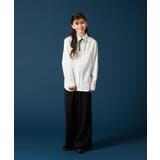 [140-160]【卒服】リボンタイ付きピンタックブラウス | a.v.v【KIDS】 | 詳細画像4 