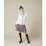 [150-160]【卒服】配色ケーブルカーディガン | a.v.v【KIDS】 | 詳細画像13 