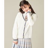 [150-160]【卒服】配色ケーブルカーディガン | a.v.v【KIDS】 | 詳細画像3 