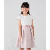 フラワージャガードフィット&フレアワンピース | a.v.v【KIDS】 | 詳細画像3