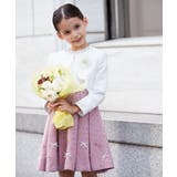 [110 130]【セレモニースタイル】レースジャガードフィット＆フレアワンピー… | a.v.v【KIDS】 | 詳細画像35 