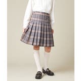 [150-160]【卒服】ラメチェックプリーツスカート | a.v.v【KIDS】 | 詳細画像2 