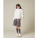 [150-160]【卒服】ラメチェックプリーツスカート | a.v.v【KIDS】 | 詳細画像20 
