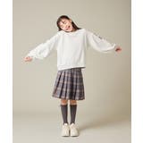 [150-160]【卒服】ラメチェックプリーツスカート | a.v.v【KIDS】 | 詳細画像21 
