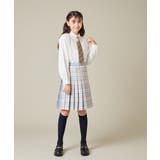 [150-160]【卒服】ラメチェックプリーツスカート | a.v.v【KIDS】 | 詳細画像29 