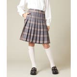 [150-160]【卒服】ラメチェックプリーツスカート | a.v.v【KIDS】 | 詳細画像3 
