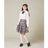 [150-160]【卒服】ラメチェックプリーツスカート | a.v.v【KIDS】 | 詳細画像5 