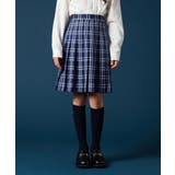[140-160]【卒服】チェックプリーツスカート | a.v.v【KIDS】 | 詳細画像1 