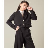 [150-160]【卒服】【エンブレム付き】ショートテーラードジャケット | a.v.v【KIDS】 | 詳細画像46 