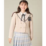 [150-160]【卒服】【エンブレム付き】配色セーラーカラージャケット | a.v.v【KIDS】 | 詳細画像3 