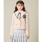 [150-160]【卒服】【エンブレム付き】配色セーラーカラージャケット | a.v.v【KIDS】 | 詳細画像4 
