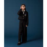 [140-160]【卒服】エンブレム付きショートテーラードジャケット | a.v.v【KIDS】 | 詳細画像18 