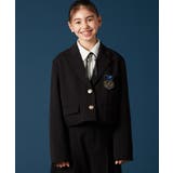 [140-160]【卒服】エンブレム付きショートテーラードジャケット | a.v.v【KIDS】 | 詳細画像3 