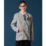 [140-160]【卒服】エンブレム付きWブレストジャケット | a.v.v【KIDS】 | 詳細画像2 