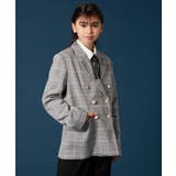 [140-160]【卒服】エンブレム付きWブレストジャケット | a.v.v【KIDS】 | 詳細画像3 