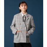 [140-160]【卒服】エンブレム付きWブレストジャケット | a.v.v【KIDS】 | 詳細画像4 