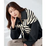 三角ニットストール | a.v.v【WOMEN】 | 詳細画像1 