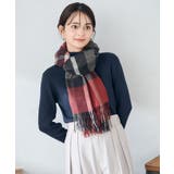 チェック柄シアバターストール | a.v.v【WOMEN】 | 詳細画像16 