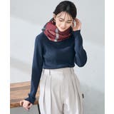 チェック柄シアバターストール | a.v.v【WOMEN】 | 詳細画像17 