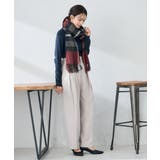 チェック柄シアバターストール | a.v.v【WOMEN】 | 詳細画像24 