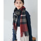 レッド | チェック柄シアバターストール | a.v.v【WOMEN】