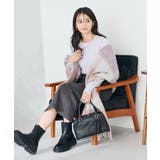 チェック柄ボリュームマフラー | a.v.v【WOMEN】 | 詳細画像15 