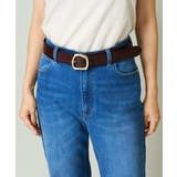 ブラウン | スクエアバックルベルト | a.v.v【WOMEN】