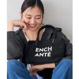 ブラック | ロゴ刺繍 トートバッグ | a.v.v【WOMEN】