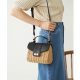 ブラック | かごフラップハンドバッグ | a.v.v【WOMEN】