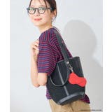 ブラック | HELLO KITTY リボンポーチチャーム付きメッシュバッグ | a.v.v【WOMEN】