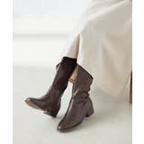 ブラウン | バックストレッチロングブーツ | a.v.v【WOMEN】