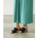 ブラック | フェイクレザーサンダル | a.v.v【WOMEN】