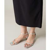 シルバー | 細ストラップサンダル | a.v.v【WOMEN】