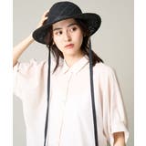 ブラック | リボン付きキャペリンハット | a.v.v【WOMEN】