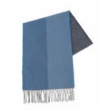 ネイビー | マフラー / 4面グラデーション  | a.v.v【MEN】