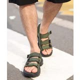 GRANDCOLONY/グランドコロニー リサイクルナイロン３ベルトサンダル | a.v.v【MEN】 | 詳細画像1 