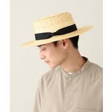 ベージュ | 【ユニセックス】ストローカンカン帽 | a.v.v【MEN】