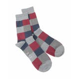 グレー系 | 【ギフトにおすすめ】ランダムチェック柄ソックス | a.v.v【MEN】
