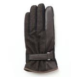 ブラウン(87) | へリンボン柄グローブ | MK MICHEL KLEIN homme