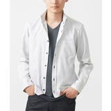 ライトグレー | 【日本製生地使用】長袖シャツ/ダイヤシャンブレー | MK MICHEL KLEIN homme