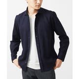 ネイビー | 【日本製生地使用】長袖シャツ/カラミドビー | MK MICHEL KLEIN homme