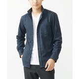 ネイビー | 【ON/OFF対応】長袖シャツ/ソフトサーモダイヤカット | MK MICHEL KLEIN homme