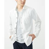ホワイト | 【大きいサイズあり】長袖シャツ/楊柳ジャージ | MK MICHEL KLEIN homme