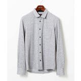 【洗える/ストレッチ】オニキスストライプ長袖シャツ | MK MICHEL KLEIN homme | 詳細画像3