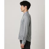 【洗える/ストレッチ】オニキスストライプ長袖シャツ | MK MICHEL KLEIN homme | 詳細画像7