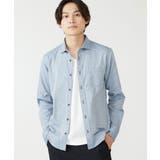 ネイビー(57) | ドビーストライプシャツ | MK MICHEL KLEIN homme